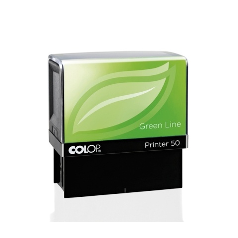Tekststempel Colop 50 green line personaliseerbaar 7regels 69x30mm