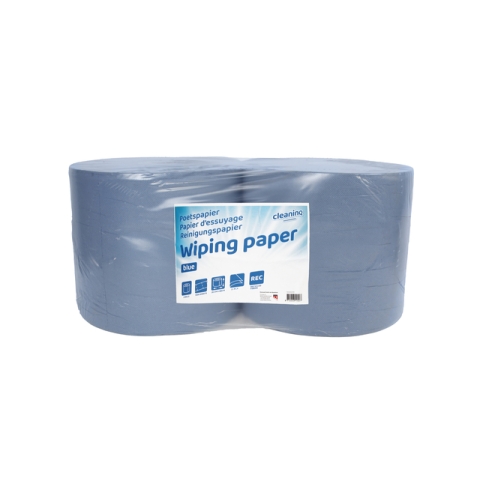 Poetspapier Cleaninq extra groot 2-laags 1000 vel blauw