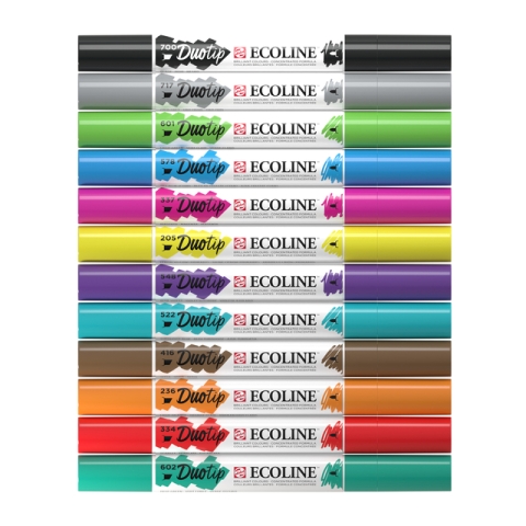 Duotip Talens Ecoline set à 12 stuks basis
