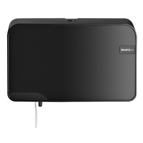 Toiletpapierdispenser Quartzline Q2 klein duo zwart 441052