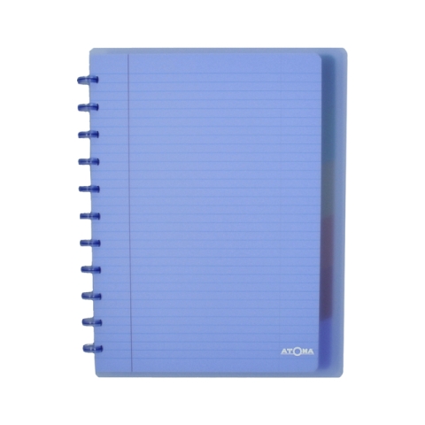Schrift Atoma A4+ ruit 5x5mm 120blz 90gr PP transparant assorti