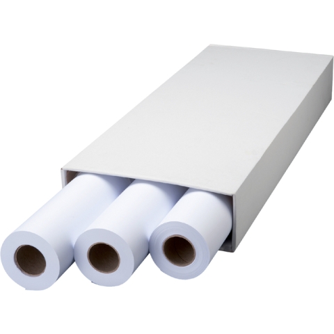 Inkjetpapier Quantore Plot 610mmx50m 75gr 3 rollen