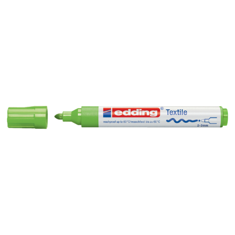 Textielmarker edding 4500 rond 2-3mm lichtgroen