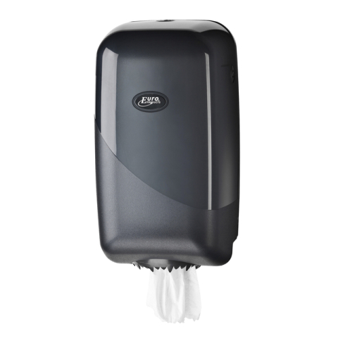 Poetspapierdispenser Pearl Line P17 klein zwart 431155