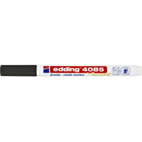 Krijtstift edding 4085 by Securit rond 1-2mm zwart