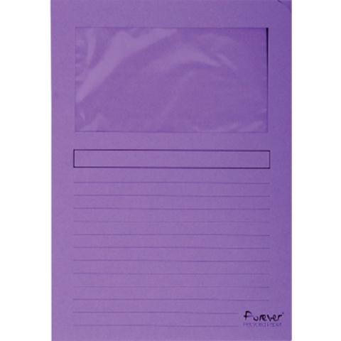 Venstermap Exacompta Forever L-model 120gr paars 100 stuks