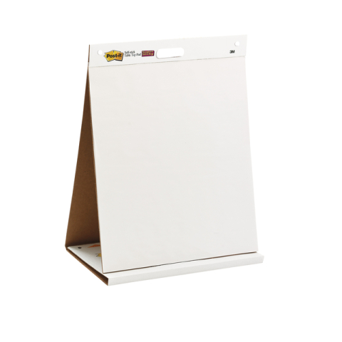 Meeting chart Post-it 563R Super Sticky 50,8x58,4cm met tafelstandaard wit 20 vel