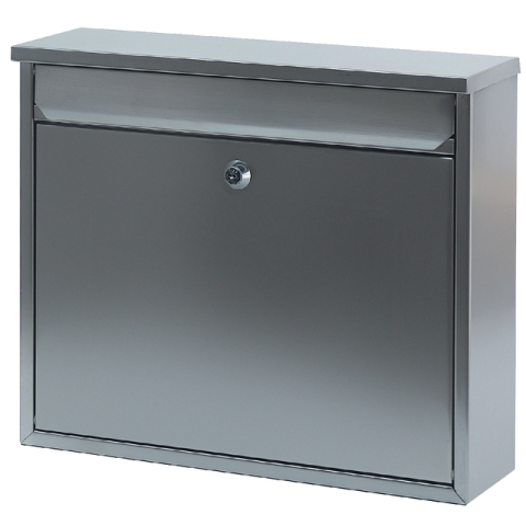 Wandbrievenbus mat RVS 36x10x31cm