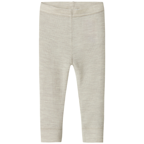 Name It Leggings - Wol - Rib - Noos - NbnWax - Parelmoer Cloud - Name It - 68 - Leggings - Wol