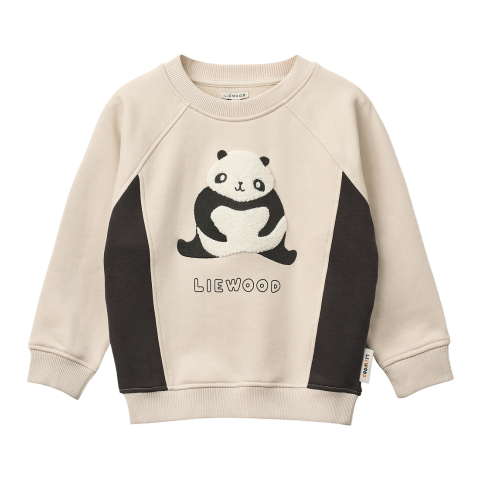 Liewood Trui - Aude - Panda/Sandy/Dark Grey - Liewood - 110/116 - Truien
