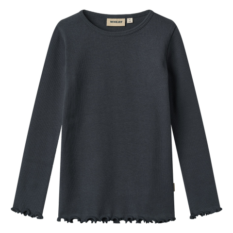 Wheat Blouse - Rib - Ida - Navy - Wheat - 3 jaar (98) - Shirts