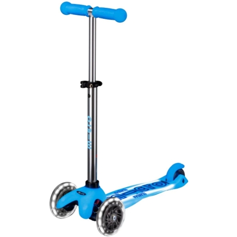 Micro Mini Deluxe Glow Plus LED - Kinderstep - 3-wiel met LED-verlichting - Arctic blauw