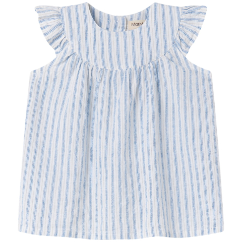 MarMar Jurk - Dhana B- Surf Blue Stripe - MarMar - 68 - Jurken