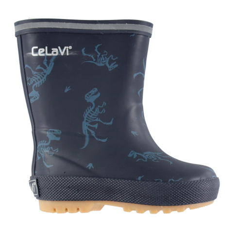 CeLaVi Gevoerde Rubberlaarzen - Dark Navy - CeLaVi - 35 - Regenlaarzen met voering