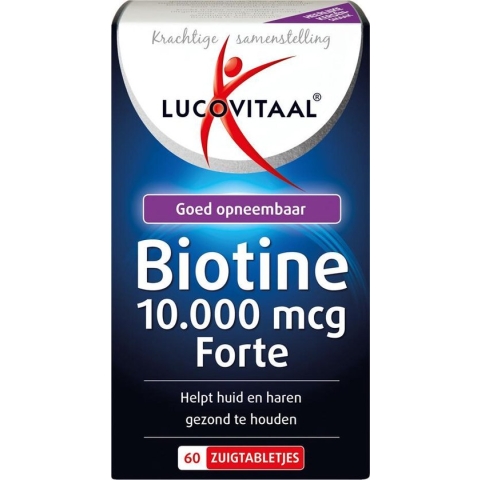 Lucovitaal Biotine 10.000 mcg Forte 60 zuigtabletten