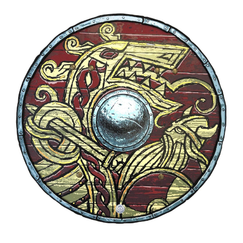 Liontouch Verkleedkleren - Vikingschild - Rood - Liontouch - OneSize - Verkleedkleren
