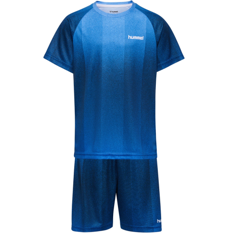 Hummel Trainingspak - hmlJR GRADIENT Stripe SET - Dress Blues - Hummel - 10 jaar (140) - Trainingspakken