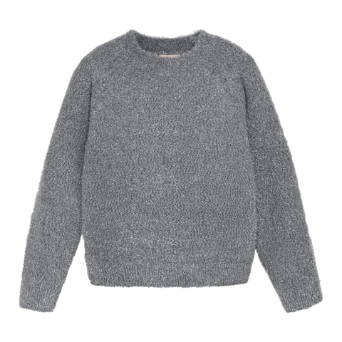Creamie Blouse - Gebreid - Glitter - Iron Gate - Creamie - 5-6 jaar (110-116) - Shirts
