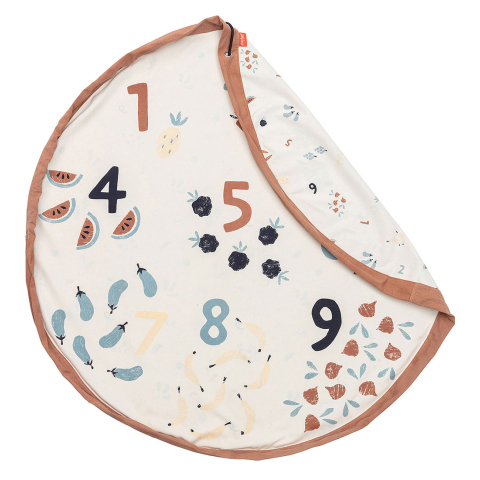 Play&Go Speelmat - Ø: 140 cm - Veggienummers - Play&Go - OneSize - Speelmaten