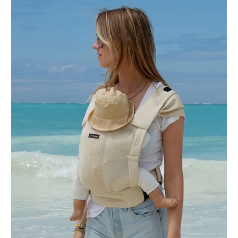 Mini Monkey Voetenzak - Baby Drager - Zand - Mini Monkey - OneSize - Draagzakken
