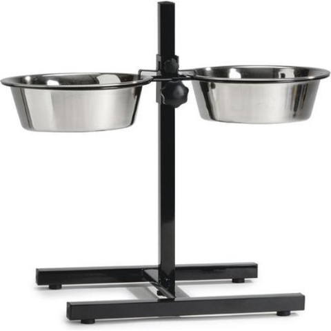 Beeztees Standaard - Dinerset Hond - Zwart - 28 cm