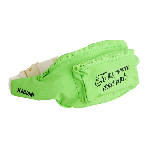 Mini Rodini Heuptasje - Naar de maan - Groen - Mini Rodini - OneSize - Heuptasjes