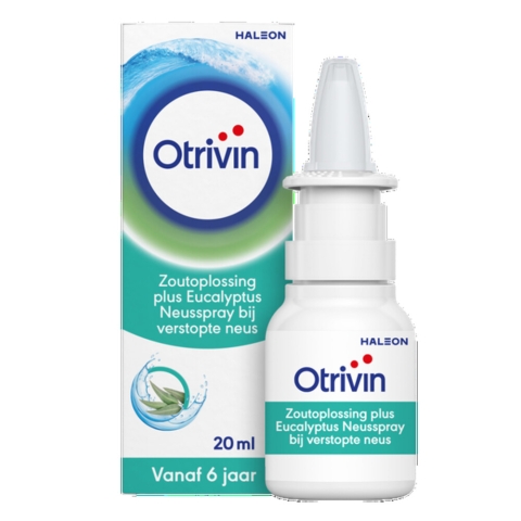 2x Otrivin Zoutoplossing Plus Eucalyptus Neusspray 20 ml