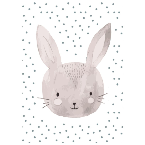 Citatplakat Poster - B2 - Kinderachtig Rabbit - Citatplakat - OneSize - Posters