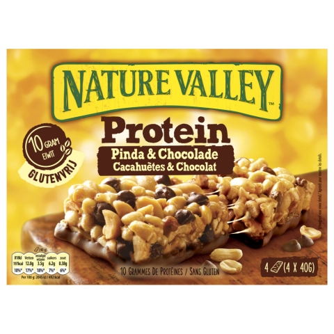 8x Nature Valley Proteine Pinda & Chocolade 4 stuks