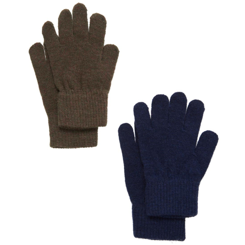 CeLaVi Handschoenen - Wol/Nylon - 2-pack - Sea Turtle/Navy - CeLaVi - 1-2 jaar (80-92) - Handschoenen