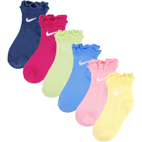 Nike Enkelsokken - 6-pack - Levendig Roze m. Ruche - Nike - 23,5/27 - Sokken