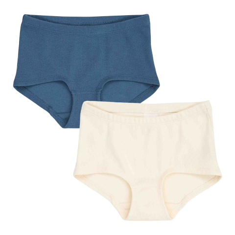 Jam Generation Hipsters - Rib - 2-pack - Navy/Wit - Jam Generation - 4 jaar (104) - Hipsters