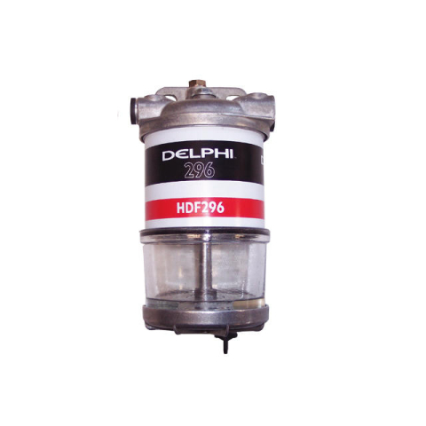 Delphi CAV 296G brandstoffilter met waterafscheider, glazen reservoir