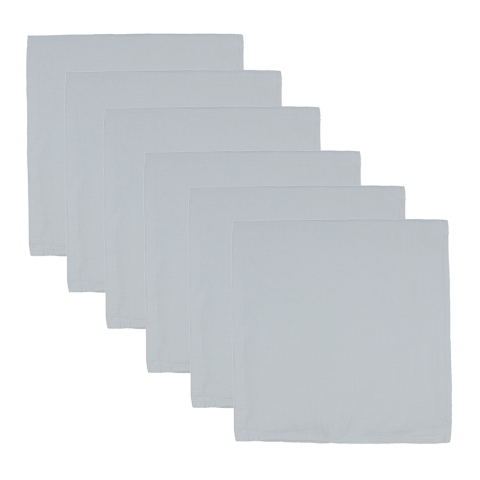 Mininor Hydrofiele Doek - 6-pack - 70x70 cm - Glacier Grey - Mininor - OneSize - Hydrofiele Doeken