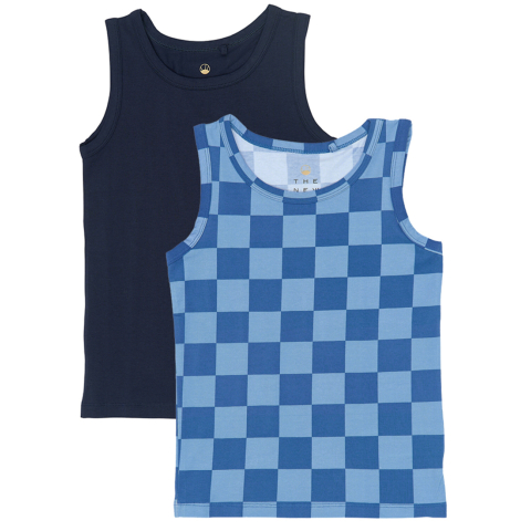 The New Hemden - 2-pack - True Blue AOP - The New - 13-14 jaar (158-164) - Hemden