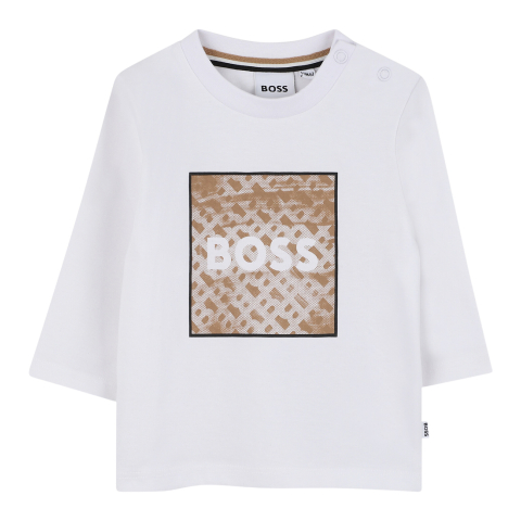 BOSS Blouse - Wit m. Print - BOSS - 2 jaar (92) - Shirts
