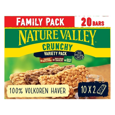6x Nature Valley Crunchy Variety Family Pack 10 x 42 gr
