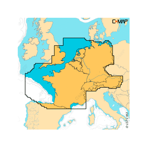 C-Map EW-T-227-D-MS Discover X Noord-West Europa waterkaart