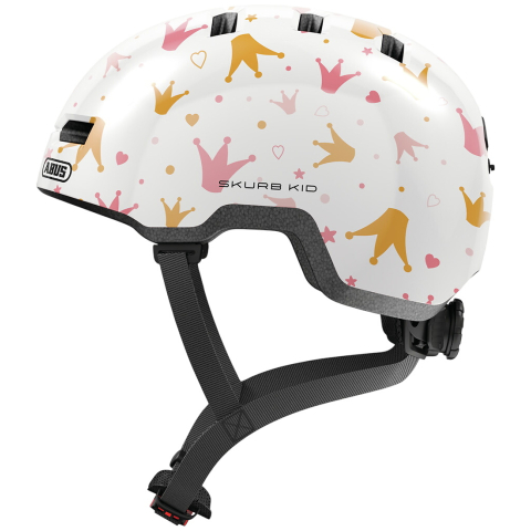 Abus Fietshelm - Skurb Kid - White Kronen - Abus - 51-55 cm - Fietshelmen