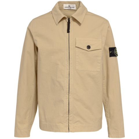 Stone Island Overhemd - Beige - Stone Island - 8 jaar (128) - Tussenjassen