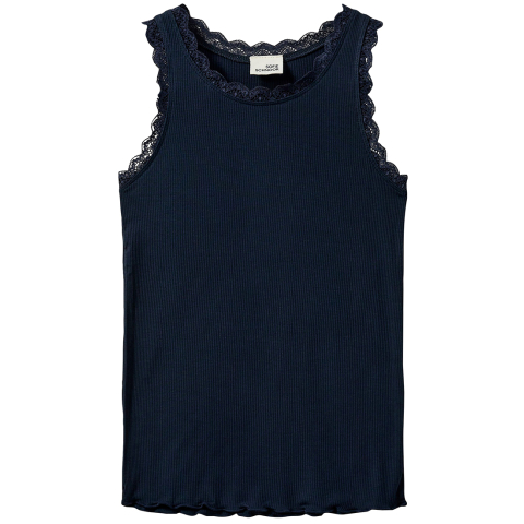 Sofie Schnoor Top - Rib - Navy Blue - Sofie Schnoor - 12 jaar (152) - Tanktops