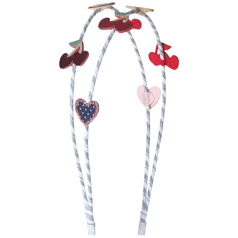 Mimi & Lula Haarband - Dubbel - Rode kersen Mon Cheri - Mimi & Lula - OneSize - Haaraccessoires