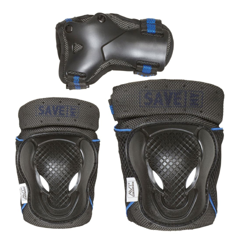 Save My Botten Beschermingsset - Zwart/Blauw - Save My - S - Small - Beschermuitrusting