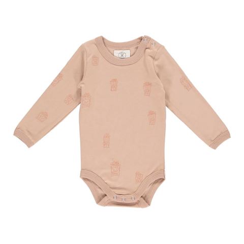 Gro Romper l/s - Zon - Roze Poeder - Gro - 62 - Rompers Lange Mouw