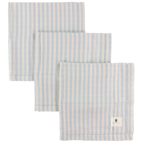 Pine Cone Hydrofiele Doek - 3-pack - 70x70 cm - Edith - Blue Blo - Pine Cone - OneSize - Hydrofiele Doeken