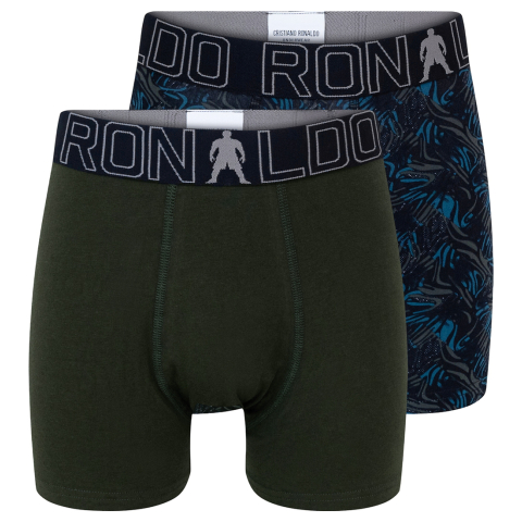 CR7 Boxershorts - 2-pack - Groen/Blauw - JBS - 10-12 jaar (140-152) - Boxershorts
