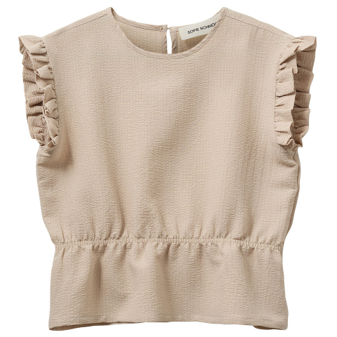 Sofie Schnoor Top - Samillasy - Soft Brown - Sofie Schnoor - 14 jaar (164) - Sporttops