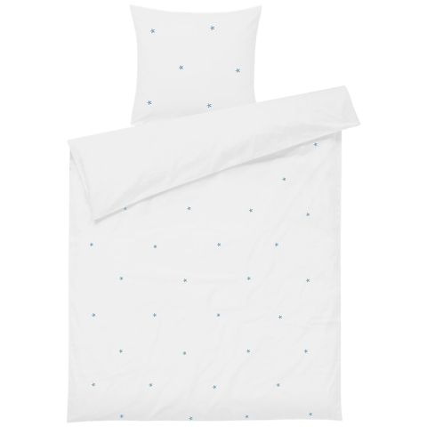 Juna Beddengoed - Daisy - Junior - Wit/Lichtblauw - Juna - Julinor - Beddengoed - Junior