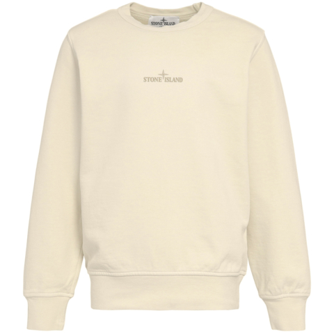 Stone Island Trui - Gips m. Print - Stone Island - 14 jaar (164) - Truien