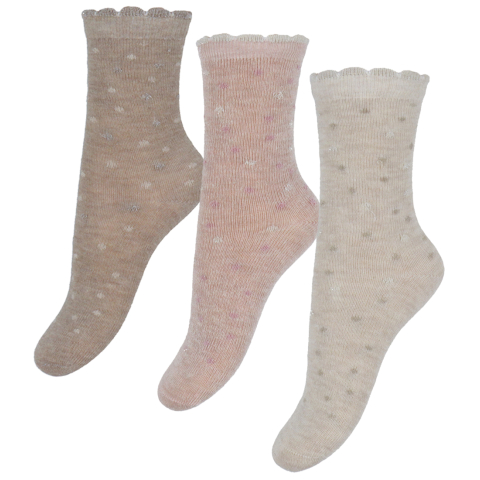 Minymo Sokken - 3-pack - Gepolijst Lilac - Minymo - 31/34 - Sokken